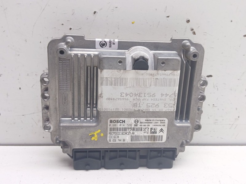 Recambio de centralita motor uce para peugeot 3008 i monospace (0u_) 1.6 hdi referencia OEM IAM 9665674480 0281014729 