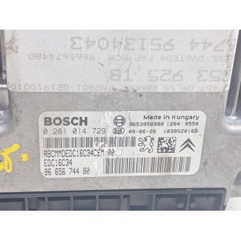 Recambio de centralita motor uce para peugeot 3008 i monospace (0u_) 1.6 hdi referencia OEM IAM 9665674480 0281014729 