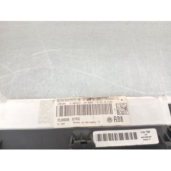 Recambio de cuadro instrumentos para volkswagen touareg (7la, 7l6, 7l7) 2.5 r5 tdi referencia OEM IAM 7l6920870s 0263655510 