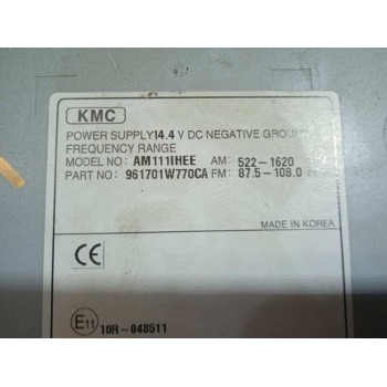 Recambio de sistema audio / radio cd para kia rio (yb) attract referencia OEM IAM 961701W770CA  