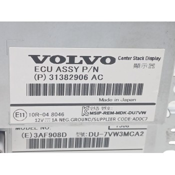Recambio de pantalla multifuncion para volvo v40 hatchback (525) d2 referencia OEM IAM 31382906 98hl143930135aaa 