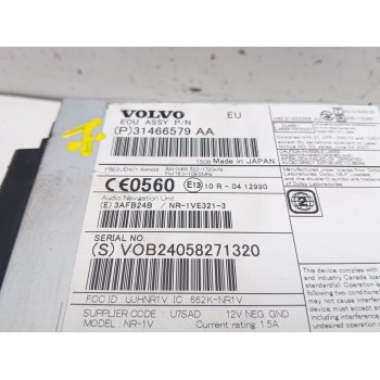 Recambio de sistema audio / radio cd para volvo v40 hatchback (525) d2 referencia OEM IAM 31466579aa  