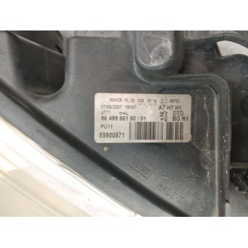 Recambio de faro derecho para peugeot 207/207+ (wa_, wc_) 1.6 hdi referencia OEM IAM 620695 9649986180 