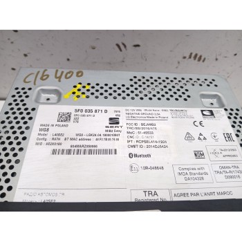 Recambio de sistema audio / radio cd para seat leon st (5f8) x-perience 4drive referencia OEM IAM 5f0035871d  