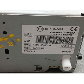 Recambio de sistema audio / radio cd para ford focus lim. (cb8) trend referencia OEM IAM f1bt18c815gp  caja