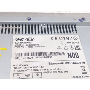 Recambio de sistema audio / radio cd para hyundai i30 (pd) 1.4 tgdi cat referencia OEM IAM 96550g4000pmp NAVEGADOR 