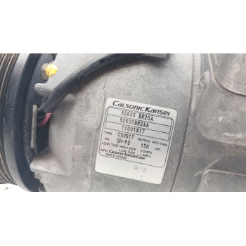 Recambio de compresor aire acondicionado para nissan qashqai i (j10, nj10) 2.0 referencia OEM IAM 92600BR20A 92600BB61C 