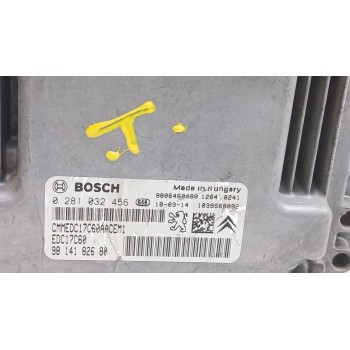 Recambio de centralita motor uce para peugeot 2008 i (cu_) 1.6 bluehdi 120 referencia OEM IAM 9814182680 0281032456 