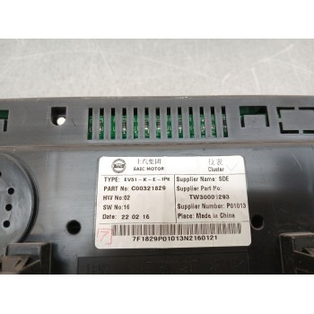 Recambio de cuadro instrumentos para maxus edeliver 3 furgoneta electric referencia OEM IAM c00321829  