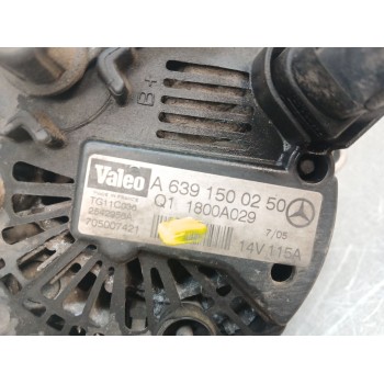 Recambio de alternador para smart forfour cdi (70kw) referencia OEM IAM a6391500250  