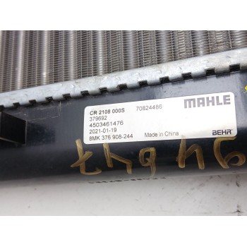 Recambio de radiador agua para kia venga (yn) 1.4 crdi 90 referencia OEM IAM 8mk376908244 70824486 cr2108000s
