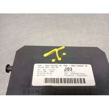 Recambio de centralita bsi para peugeot 307 (3a/c) 2.0 hdi 110 referencia OEM IAM 9651197580 96511975800R 9651196880