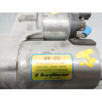 Recambio de motor arranque para kia stonic (yb) 1.0 t-gdi referencia OEM IAM 3610008000  