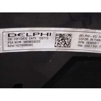 Recambio de volante para citroën c4 picasso intensive referencia OEM IAM 980965229D MUY DESGASTADO 