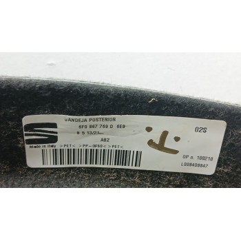 Recambio de bandeja trasera para seat ibiza v (kj1, kjg) 1.0 tsi referencia OEM IAM 6f0867769d  
