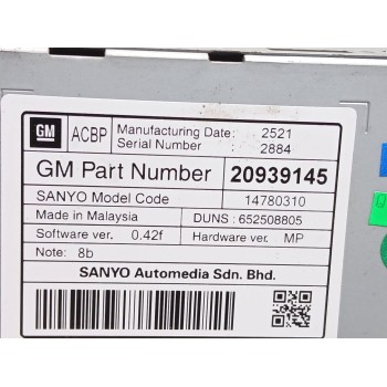 Recambio de sistema navegacion gps para opel astra j gtc sportive referencia OEM IAM 20939145 14780310 