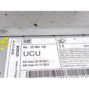 Recambio de sistema audio / radio cd para opel astra j gtc sportive referencia OEM IAM 22805138 453116246 7612034255