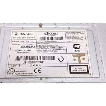Recambio de sistema audio / radio cd para dacia lodgy (js_) 1.5 dci referencia OEM IAM 281155216R 281155216RA 