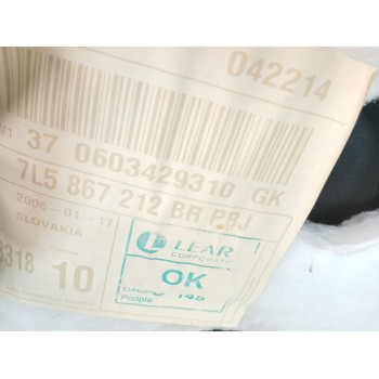 Recambio de guarnecido puerta trasera derecha para porsche cayenne (9pa) 3.2 referencia OEM IAM 7L5867212  