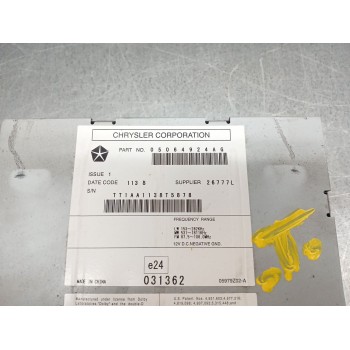 Recambio de sistema audio / radio cd para dodge journey 2.0 16v crd cat referencia OEM IAM 05064924ag  