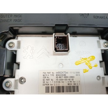 Recambio de cuadro instrumentos para peugeot 3008 i monospace (0u_) 1.6 hdi referencia OEM IAM 9666276380 9666247580 