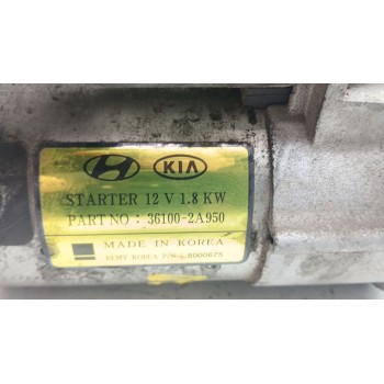 Recambio de motor arranque para hyundai tucson (tl, tle) 1.7 crdi referencia OEM IAM 361002A970 361002A950 8000675