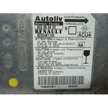 Recambio de centralita airbag para renault megane ii coupe/cabrio 1.9 dci diesel referencia OEM IAM 8200481142 603989900 