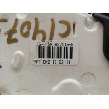 Recambio de cerradura puerta delantera izquierda para volkswagen polo (6r1) advance referencia OEM IAM 5K1837015B 5K1837015D 7 P