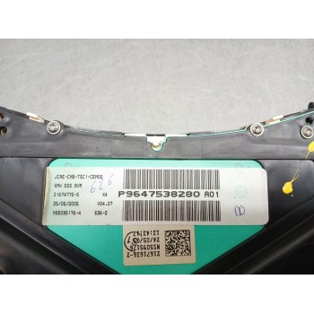 Recambio de cuadro instrumentos para peugeot 307 (3a/c) 1.6 16v referencia OEM IAM 9647538280  