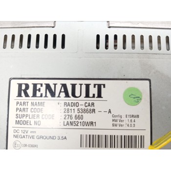 Recambio de sistema audio / radio cd para renault clio iv (bh_) 1.5 dci 90 referencia OEM IAM 281153868r  