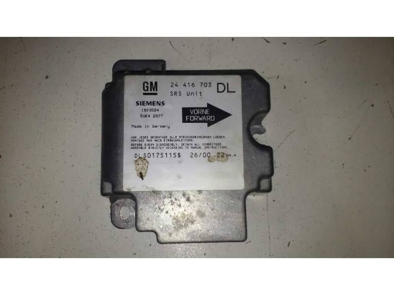 Recambio de centralita airbag para opel astra g berlina club referencia OEM IAM 24416703 24416703 