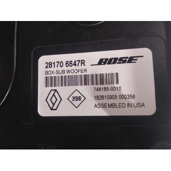 Recambio de altavoz para renault megane iv berlina 5p r.s. trophy referencia OEM IAM  KIT JUEGO ALTAVOCES Y CENTRALITA MARCA BOS