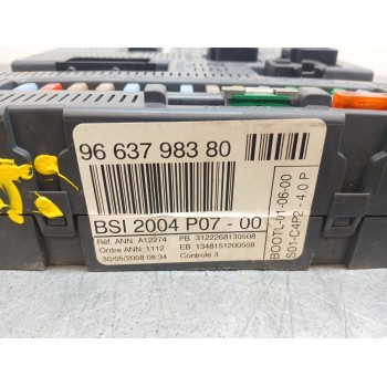 Recambio de centralita bsi para citroën c3 pluriel 1.6 16v cat (nfu / tu5jp4) referencia OEM IAM 9663798380  