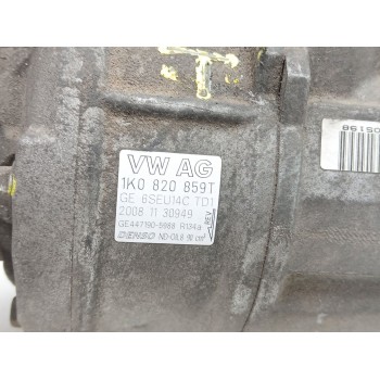 Recambio de compresor aire acondicionado para volkswagen golf vi (5k1) 1.4 tsi referencia OEM IAM 1k0820859t 6seu14c ge447190598