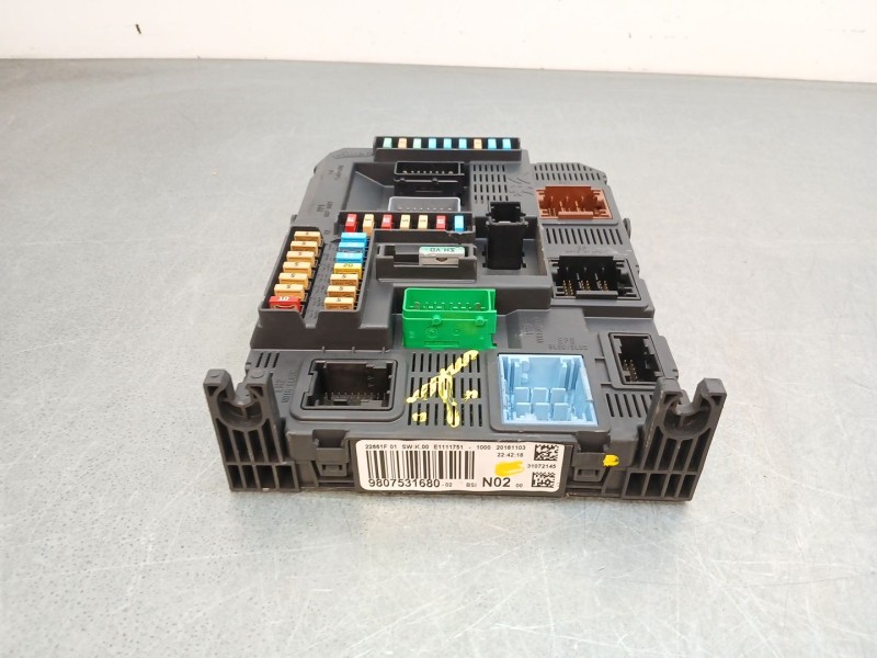 Recambio de centralita bsi para citroën c4 cactus 1.6 bluehdi 100 referencia OEM IAM 9807531680  