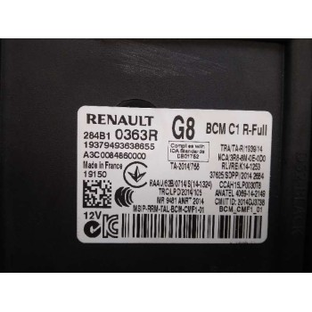 Recambio de centralita bsi para renault megane iv berlina 5p r.s. trophy referencia OEM IAM 284B10363R A3C0084860000 