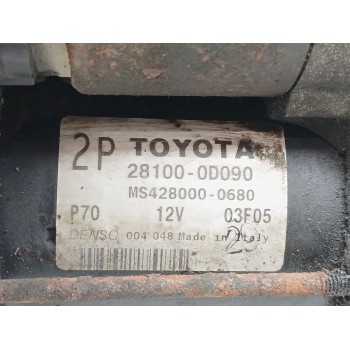 Recambio de motor arranque para toyota avensis (_t25_) 1.8 (zzt251_) referencia OEM IAM 281000d090 ms4280000680 281000D180