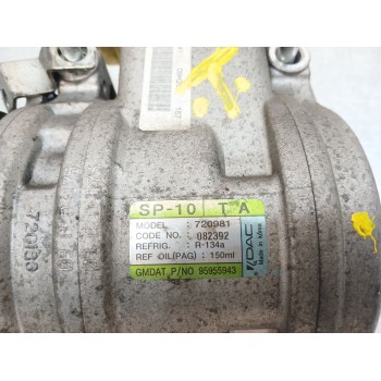 Recambio de compresor aire acondicionado para chevrolet aveo / kalos hatchback (t250, t255) 1.2 referencia OEM IAM 95925479 7209