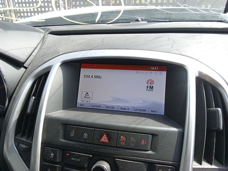 Recambio de pantalla multifuncion para opel astra j (p10) 1.6 cdti (68) referencia OEM IAM   