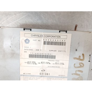 Recambio de sistema audio / radio cd para chrysler sebring (js) 2.0 crd referencia OEM IAM 05064927AE  