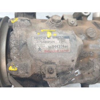 Recambio de compresor aire acondicionado para peugeot 3008 i monospace (0u_) 1.6 hdi referencia OEM IAM 9684432480  