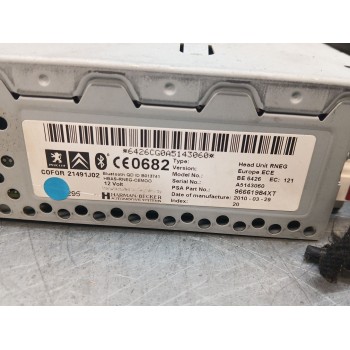 Recambio de sistema audio / radio cd para peugeot 3008 i monospace (0u_) 1.6 hdi referencia OEM IAM 96661984XT  