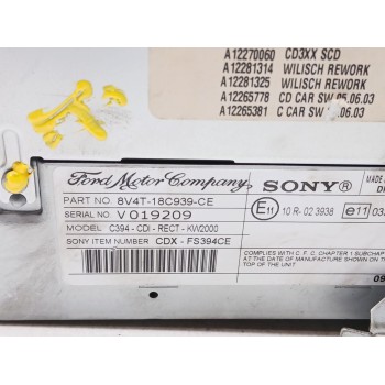 Recambio de sistema audio / radio cd para ford kuga i 2.0 tdci referencia OEM IAM 8v4t18c939ce  