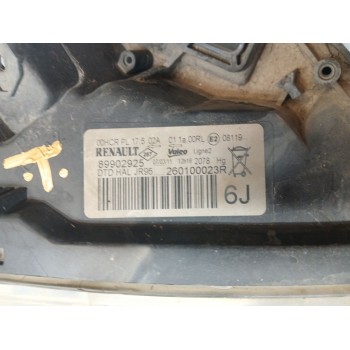 Recambio de faro derecho para renault scénic iii (jz0/1_) 1.5 dci referencia OEM IAM 260100023R  