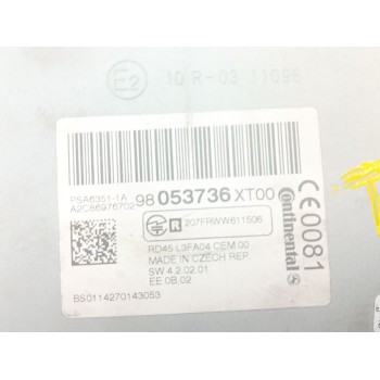Recambio de sistema audio / radio cd para citroën berlingo multispace (b9) 1.6 hdi 90 referencia OEM IAM 98053736XT  