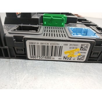 Recambio de centralita bsm para peugeot 208 i (ca_, cc_) 1.6 hdi / bluehdi 75 referencia OEM IAM 9807531680  
