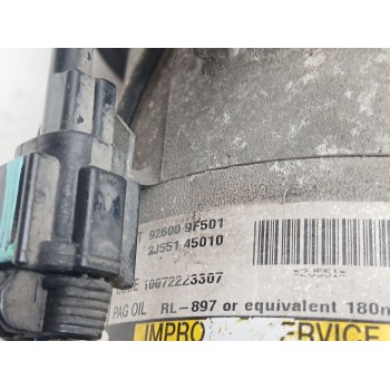 Recambio de compresor aire acondicionado para nissan almera ii hatchback (n16) 1.5 referencia OEM IAM 926009f501  