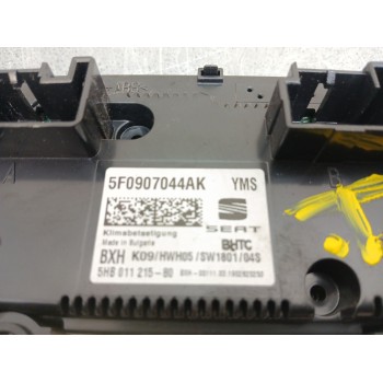 Recambio de mando climatizador para seat leon (5f1) style visio edition referencia OEM IAM 5f0907044ak  