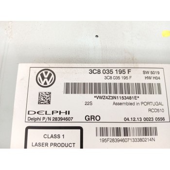 Recambio de sistema audio / radio cd para volkswagen golf vi (5k1) 1.6 tdi referencia OEM IAM 3c8035195f  