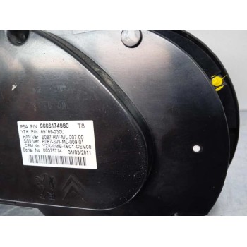 Recambio de cuadro instrumentos para peugeot 3008 1.6 hdi fap referencia OEM IAM 9666174980 9666174980 